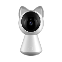 【u-ta】萌貓造型1080P無線旋轉網路攝影機Cat1(200萬畫素/雙向語音/觀看寵物/觀看小孩)