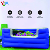Popular 2.5/3/4m Custom Gymnastics Inflatable Air Bit/Gym Foam Inflatable Bounce Air Ball Pit For Kids Adult