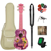 IRIN 21 Inch Ukulele 4 Strings Hawaiian Guitar Purple Girl Guitarra Ukulele With Bag Tuner Strings Capo Guitar Parts &amp; Accessory