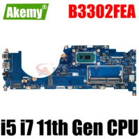 B3302FEA Mainboard For ASUS LAPTOP B3302FEA Laptop Motherboard with I5-1135G7 I7-1165G7 CPU 8G 16GB RAM