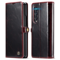 Shockproof Luxury Fashion Leather Case for Samsung Galaxy Z Fold 4 5G Fold4 Fold3 Fold 3 Card Slot Kickstand Cell Phone Cases