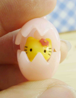 【震撼精品百貨】Hello Kitty 凱蒂貓~限定版手機吊飾-溫泉蛋-粉