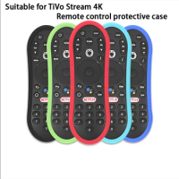 Soft TV Remote Control Protective Cover for TiVo Stream 4K 2MM Thickening Shockproof Anti-Lost Silicone Waterproof New Shell