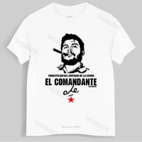New Arrived Mens t shirt Che Guevara EL COMANDANTE Revolution Marxist Revolutionary Bigger Size Homme Black T-shirt