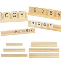 Dàn Domino Gỗ, HENGY, 2 Cái, Dụng Cụ Sắp Xếp, Giá Đỡ Gạch Domino Tự Làm, Khay Đựng, Cho Trò Chơi Dom