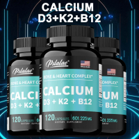 Sokongan Imun, Pslalae, Formula 4-dalam-1, dengan Kalsium 600mg, D3 + K3 + B12, untuk menyokong kesi