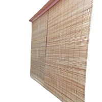 PROMO GUYS tirai bambu gulung outdoor minimalis ukuran 2x2m plus tali dan katrol Curtain PREMIUM