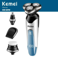 100-240V Kemei 3D Ectric Shaver Razor Men Shaving Machine