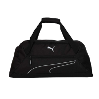 【PUMA】FUNDAMENTALS 運動中袋-側背包 裝備袋 手提包 肩背包 黑白(09033301)