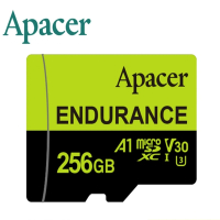 Apacer宇瞻 256GB MicroSDXC UHS-I U1 V10 A1 Class10高效耐用記憶卡(100MB/s)