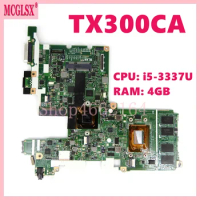 TX300CA With i5-3337U CPU 4GB-RAM Notebook Mainboard For Asus TX300 TX300C TX300K3537CA/64C5JX2S Laptop Motherboard Tested OK