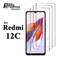 Screen Protector For Redmi 12C Xiaomi, Tempered Glass HD 9H Hight Aluminum Anti Scratch Case Friendly Free Shipping