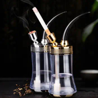 Hookah pipe hookah tube bag mini cigarette holder filter smoke pot dual-use full set of portable filter hookah can add drinks