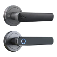 KOOJIN Household Smart Lock Indoor Door Fingerprint Handle Lock Burglar Proof Door Entrance Door Electronic Lock
