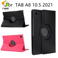 For Samsung Galaxy Tab A8 2021 SM-X200 SM-X205 Case 360 Degree Rotating Stand Tablet Cover for Samsung Galaxy Tab A8 10.5 inch