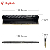 (ในกิจกรรม) KingBank In ฮีทซิงค์ Ram DDR4 8GB 16GB 2666MHz 3200MHz 3600MHz XMP เดสก์ท็อปหน่วยความจำสนับสนุนเมนบอร์ด DDR4พร้อมฮีทซิงค์ (ติดต่อลูกค้า)