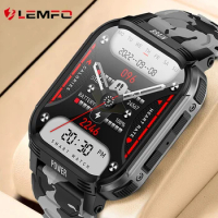 LEMFO Smart Watch Men Bluetooth Call Smartwatch 2023 IP68 Waterproof Sport Smart Watch Heart Rate Monitor For Android IOS BT 5.3