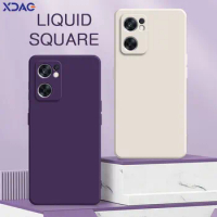 Square Liquid Silicone Case for OPPO Reno7 Reno 7 Pro SE Z Lite 5G Camera Protective 360 Shockproof Soft Phone Cover Reno7Pro 7Z