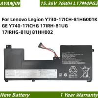 L17M4PG2 L17C4PG2 15.36V 76WH Laptop Battery For Lenovo Legion Y730-17ICH-81HG001KGE Y740-17ICHG 17IRH-81UG 17IRHG-81UJ 81HH002