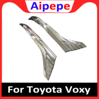 ABS Chrome Headlights Strip Special Modified Decoration Cover Trim Accessories For Toyota Noah Voxy R80 Mid-2017-2019 Facelifted