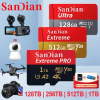 1TB Mini Flash SD card 128GB High Speed Memory Card 256GB Class10 Micro TF/SD 512GB Smart SD Card for Smartphone/PC/Camera
