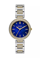 Fossil Fossil Women's Karli Analog Watch ( BQ3944 ) - Quartz, Gold Case, Round Dial, 8 MM Two Tone Stainless Steel Band