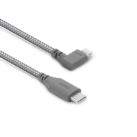 【moshi】Integra Lightning to USB-C 90度彎頭充電線/編織傳輸線(1.5m iPhone充電線)