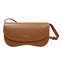 ELLE MINI BAG กระเป๋าสะพาย หนังแท้ รุ่น WEHH104 สีน้ำตาล