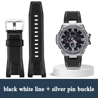 สายนาฬิกาหนังผ้าใบสำหรับผู้ชาย 26MM สำหรับ Casio GST-B100 S130 W300GL 400G W330 GST-W120L s120 W130L