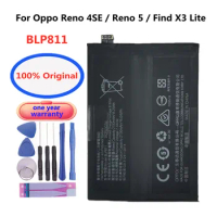100% New Original BLP811 Battery For OPPO / Reno 4SE / Reno 5/ Reno 5K / Find X3 Lite 4300mAh Mobile Smart Phone Batteria