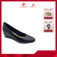 [HỎA TỐC HCM] Giày nữ đế xuồng Pierre Cardin Chất liệu da tổng hợp cao cấp, chiều cao 6cm - PCWFWSH 