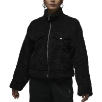 Nike Jordan Jacket 羔羊毛外套 短版 黑/白 卡車夾克 女款 FD7169-010/FD7169-133