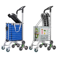 Vegetable Cart, Trolley, Shopping Cart, Folding Portable , Trolley, Old Man, Trolley, Household Trailer