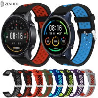 22mm Silicone Strap For Xiaomi Mi Watch Color Sport Replacement Watchband for Xiaomi Huami Amazfit GTR 2 2e