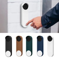Doorbell Silicone Protective Cover Waterproof Drop-proof Doorbell Skin Case For Google Nest Door Bell Accessories