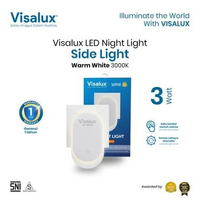 Visalux Lampu Tidur LED Night Light 3000K WarmWhite Kuning 3W Side Light