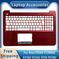 New For Asus F556U FL5900U A556U K556U X556 R558U; Replacemen Laptop Accessories Palmrest Red C Cover