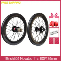 305ND11-WS 16inch 305 Carbon Wheel SEMA Disc Brake 11Speed Novatec Hub Dahon Java X1 Mini Folding Bicycle Custom Color