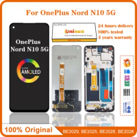 6.49'' For OnePlus Nord N10 5G LCD Display Screen Touch Panel Digitizer 1+N10 BE2029, BE2025 LCD With frame Replacement Parts