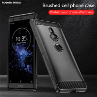 For Sony Xperia XZ2 Premium H8166 H8116 Case Carbon Fiber Skin Soft Silicone TPU Cover Case For Sony XZ2 Compact H8324 H8314