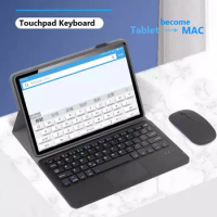 Touchpad Keyboard Case for Xiaoxin Pad Pro 12.7 2023 11 2024 Pro 12.7inch M11 M10 Plus 3rd 10.6inch P12 12.7 TPU Case and Mouse