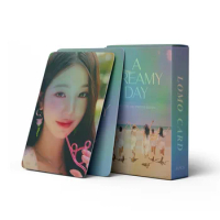 Kpop Idol 55Pcs/Set Lomo Card IVEA Dreamy Day Hologram Postcard Album New Photo Print Cards Picture Fans Gifts Collection