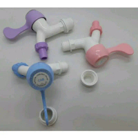 Kran Air PVC Kran Plastik Taman Keran Double Drat 2 Way