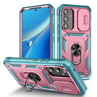 For Samsung A54 Kickstand Metal Ring Armor Case for Samsung Galaxy A54 5G A14 A 54 14 Cell Phone Accessories Back Cover Casing
