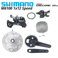 Shimano Deore M6100 1X12 Speed Derailleurs Groupset 12 Speed Shift Lever CN M6100 Chain Flywheel RD Cassette Chain CRANKARM