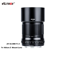 VILTROX 56mm F1.4 Z for Nikon Lens Auto Focus Lens Large Aperture Portrait Lens APS-C for Nikon Z mount Z5 Z6 Z7 II Camera Lens