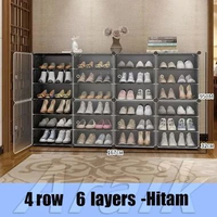 SKY - Rak Sepatu Tertutup 32 Susun, Rak Sepatu Minimalis Anti Debu Model Lemari - Hemat Ruang H - 4 