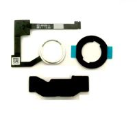 1set- 5set Home Button Flex Cable Assembly + Home Key Rubber Gasket and Spacer Holder For iPad 6 Air 2 A1566 A1567 with Tracking