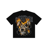 WAR DESIRES - BOXY HEAVY WEIGHT SHIRT 16S outfit cowok hoodie Pria Kaos Wanita Hitam Pendek Distro M