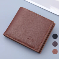 Mens Bifold Wallet Slim Wallet with PU Leather Men's Wallet with Money Clip Zipper Coin Purse Credit Card Holder